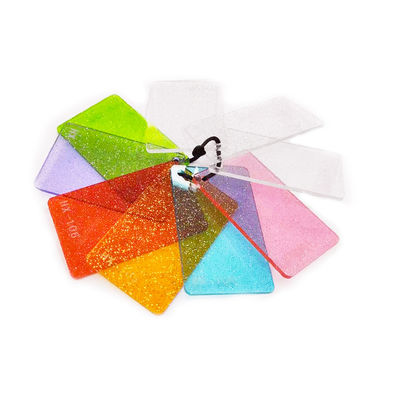 100% Virgin PMMA Sztywny kolorowy brokatowy arkusz akrylowy 2mm 3mm 5mm