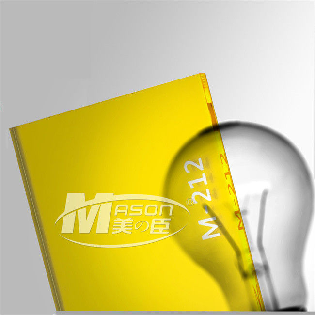 Obsada PMMA Czerwony Żółty Zielony Fluorescencyjny Arkusz Akrylowy 3mm 4mm 5mm 4x8ft