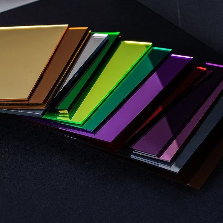 1 mm kolorowa pleksiglasowa lusterko z tworzywa sztucznego akrylowy arkusz lustrzany do dekoracji